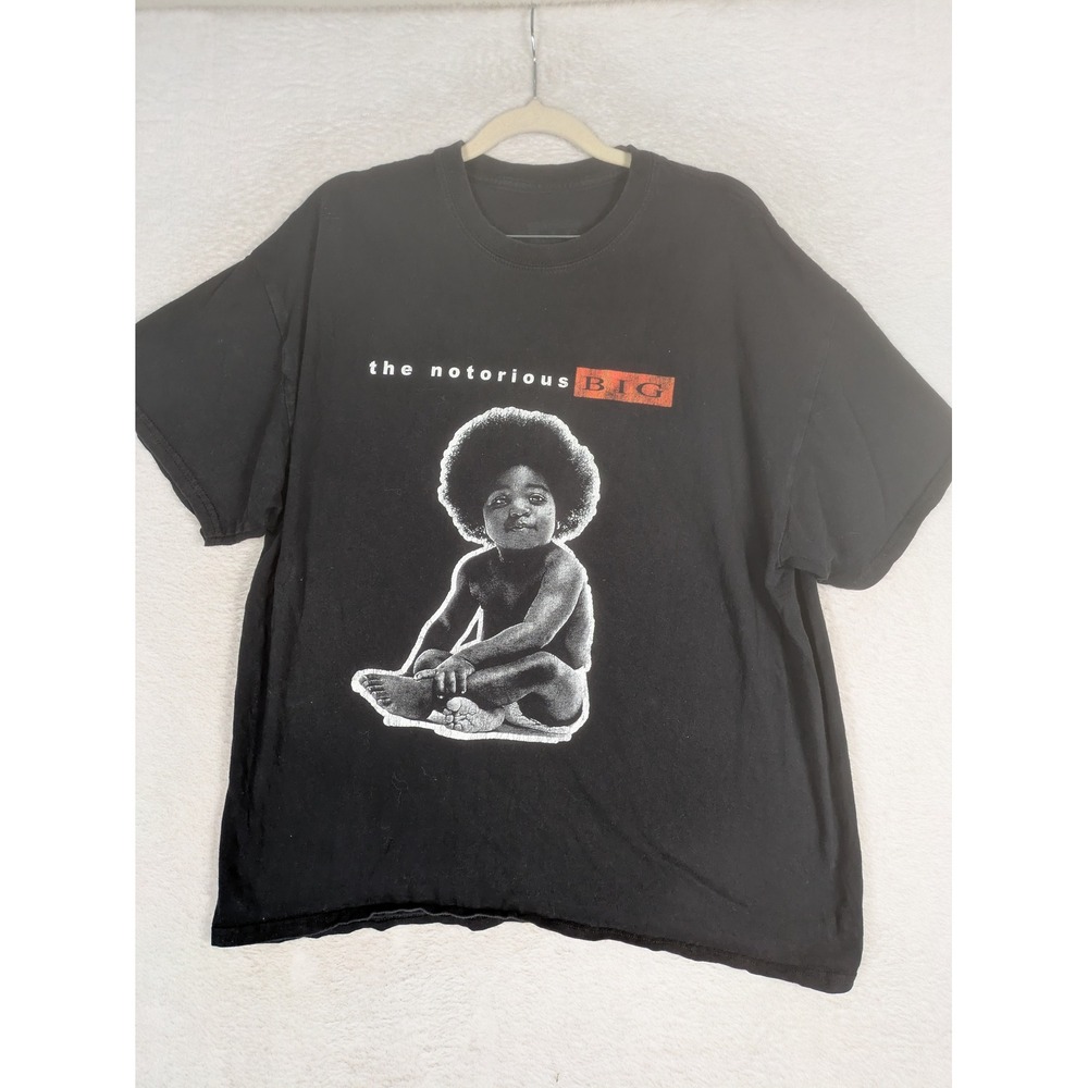 The Notorious B.I.G. Graphic T-Shirt Men's XL Black Ready to Die Baby Print